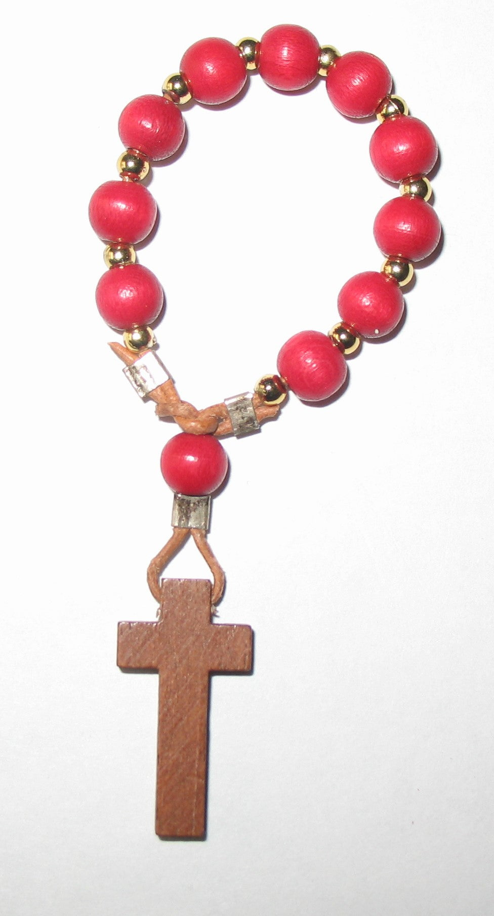 Rosary - One Decade Cord with Wood Beads