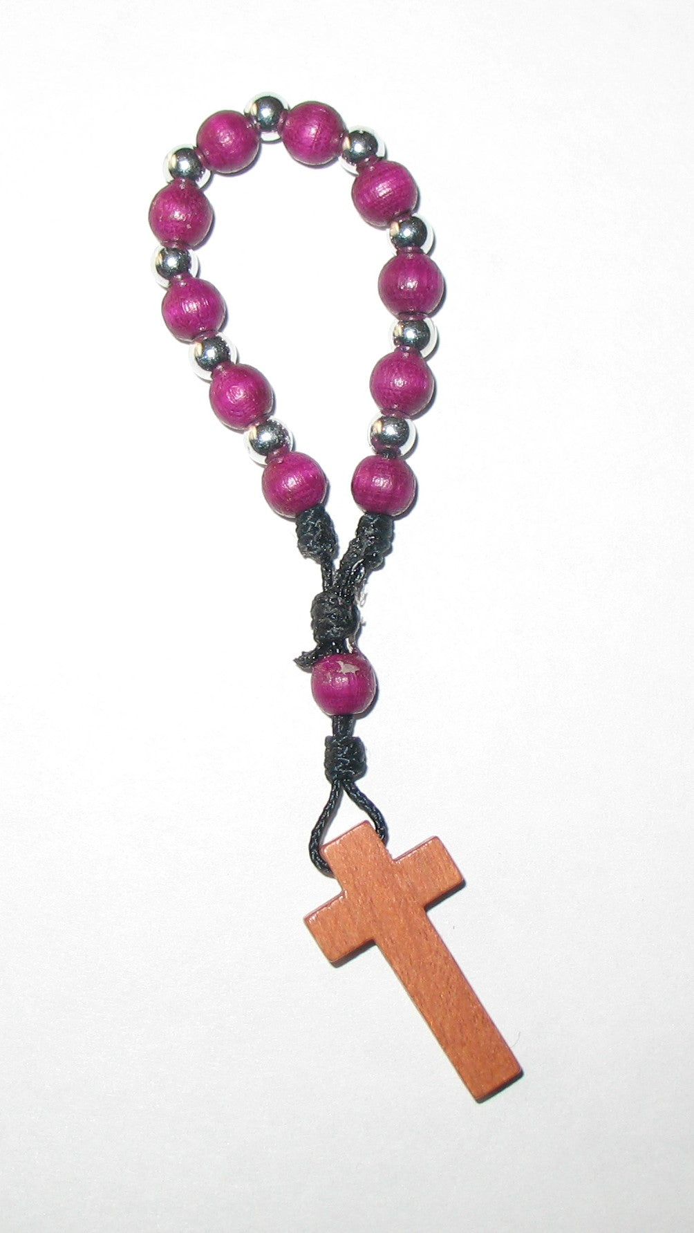 Rosary - One Decade Cord with Wood Beads