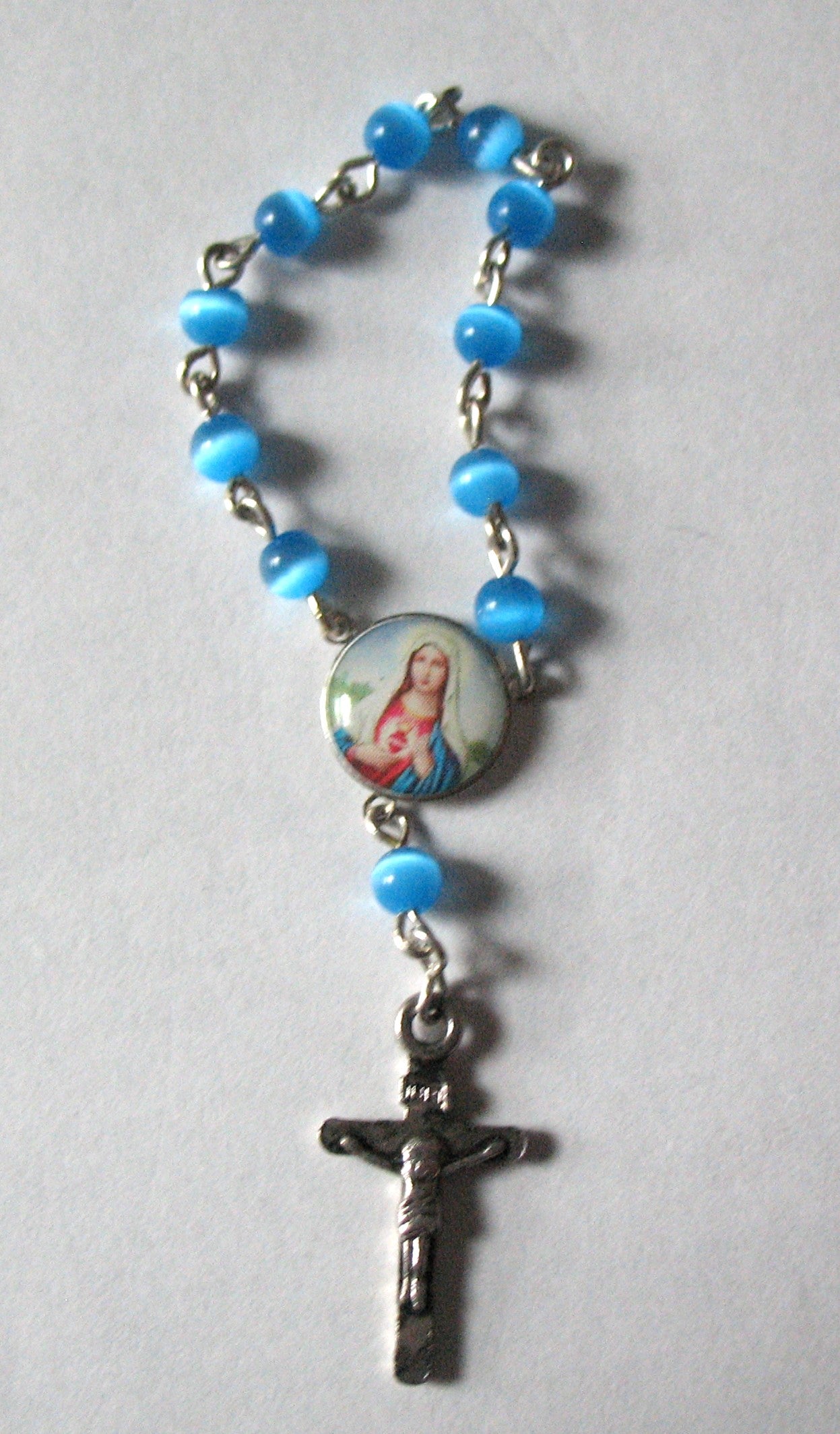 Rosary - One Decade Chain with Very Small Glass Beads