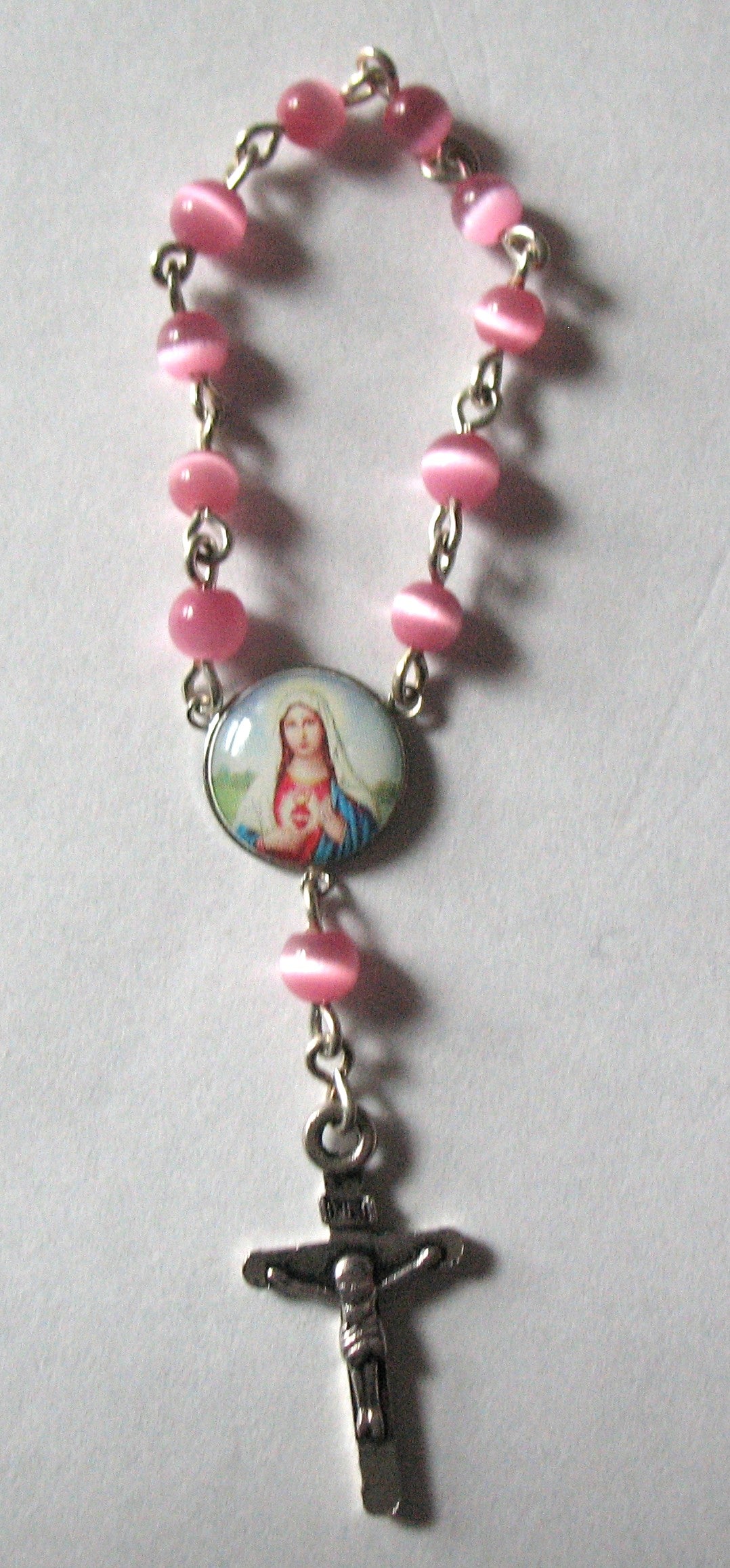 Rosary - One Decade Chain with Very Small Glass Beads