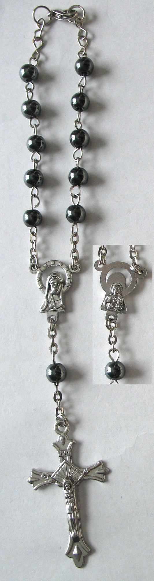 Car Rosary - Chain with Hematite Beads