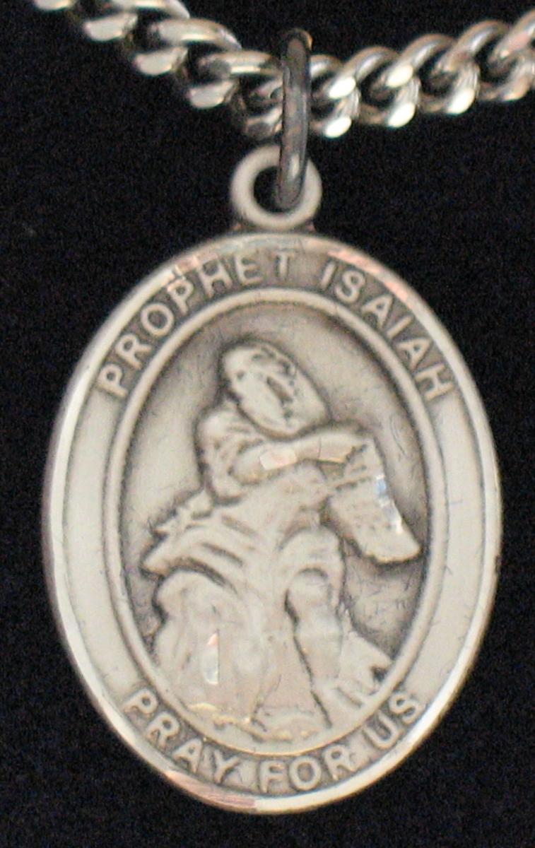 Prophet Isaiah - Sterling Silver Medal with Chain