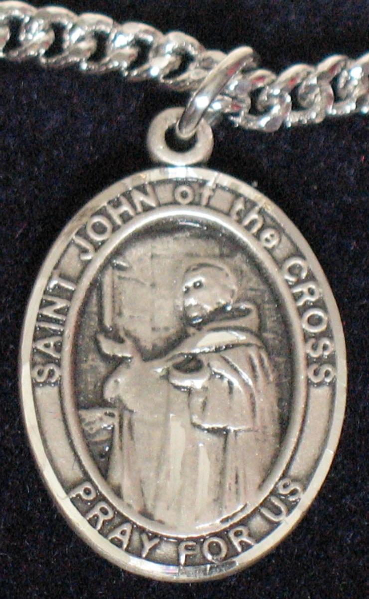 St. John of The Cross - Sterling Silver Medal with Chain