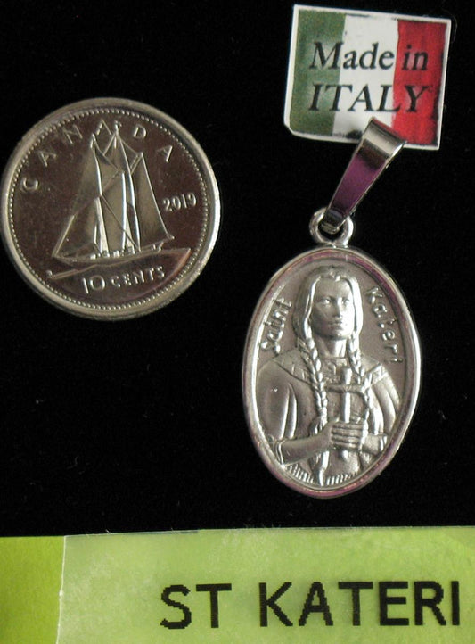 St. Kateri - Sterling Silver Medal