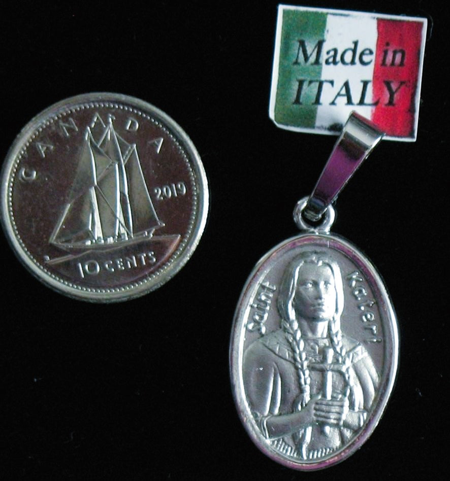 St. Kateri - Sterling Silver Medal