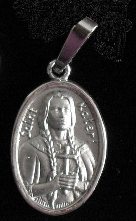 St. Kateri - Sterling Silver Medal