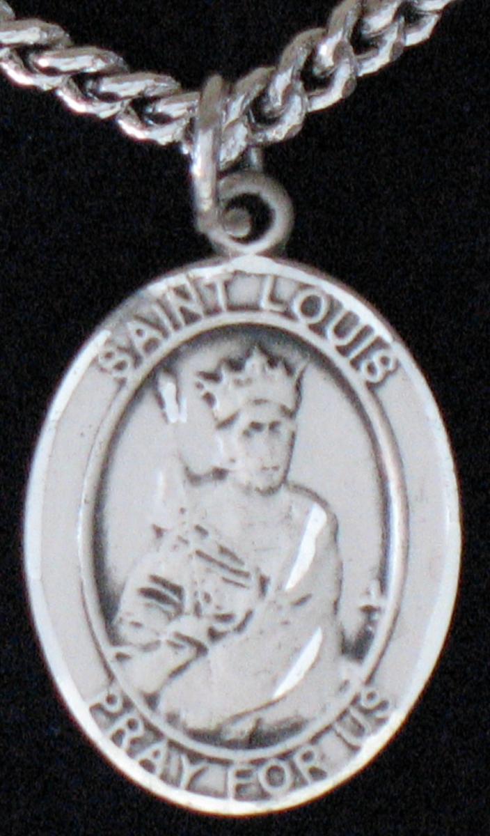 St. Louis - Sterling Silver Medal with Chain