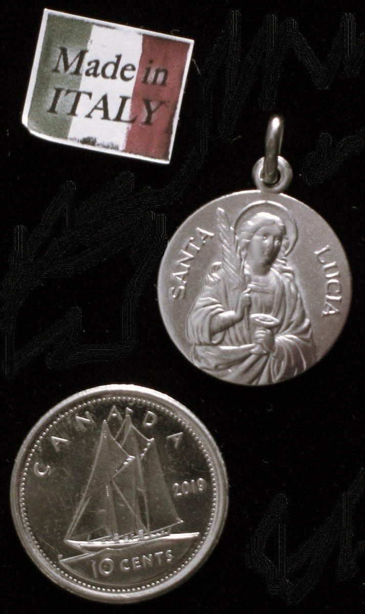 St. Lucy - Sterling Silver Medal