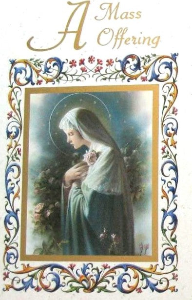 Mystical Rose Mass Card