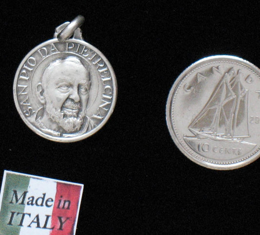 St. Pio - Sterling Silver Medal