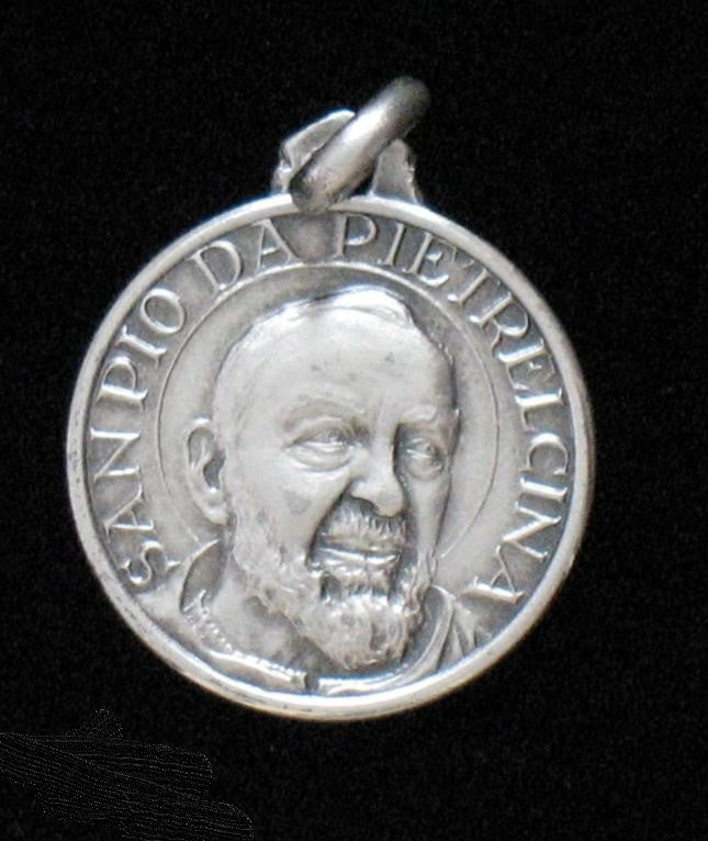 St. Pio - Sterling Silver Medal