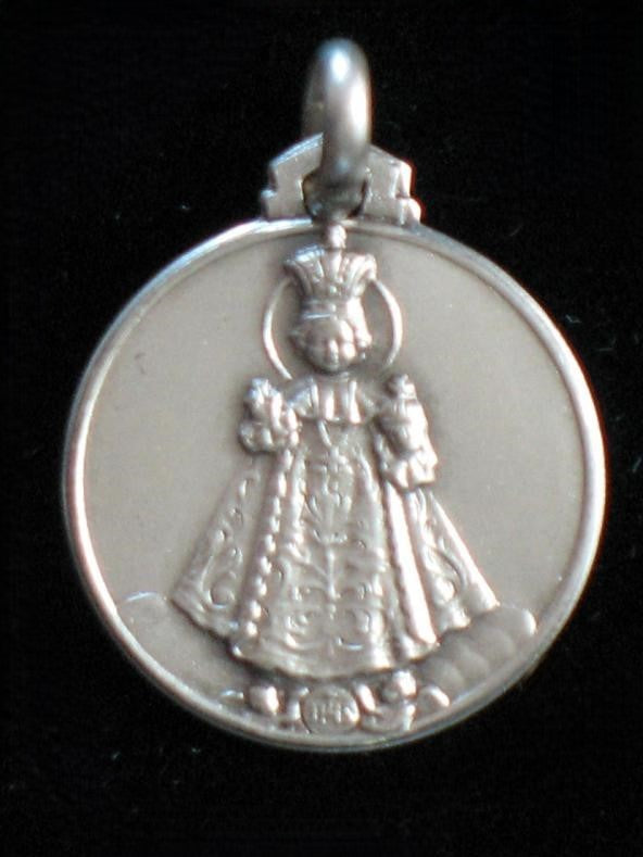 Infant of Prague - Sterling Silver Medal