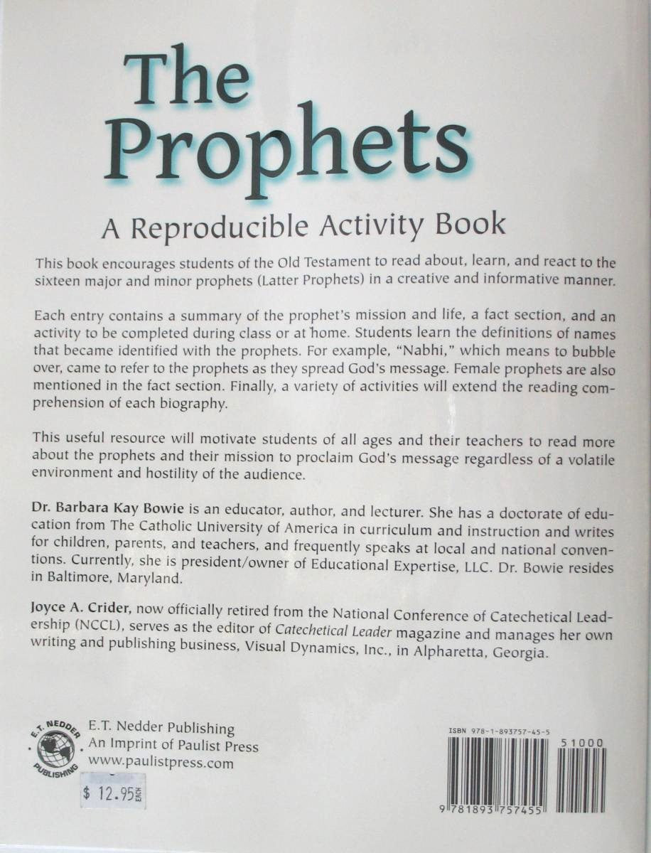 The Prophets Reproducible Activity Book