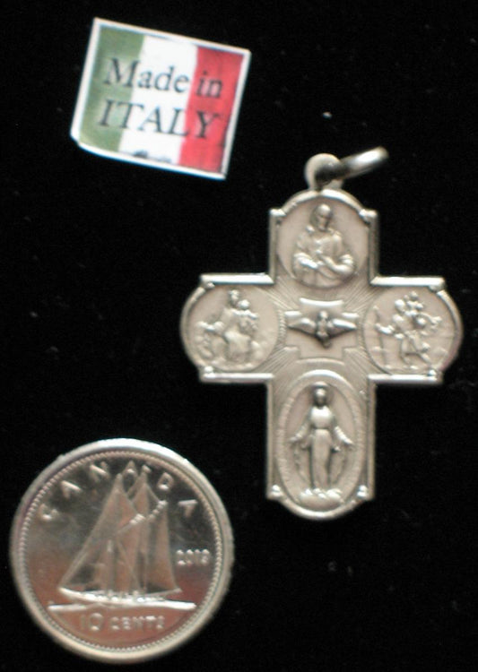 Cross - Sterling Silver Large 4 Way