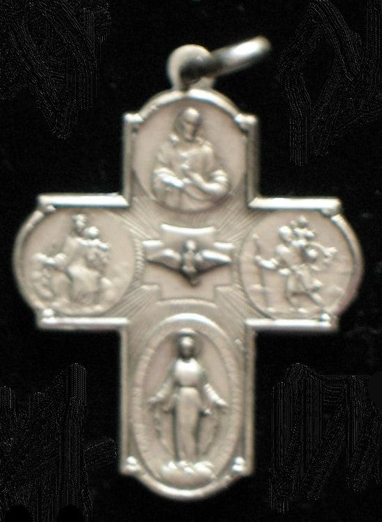 Cross - Sterling Silver Large 4 Way