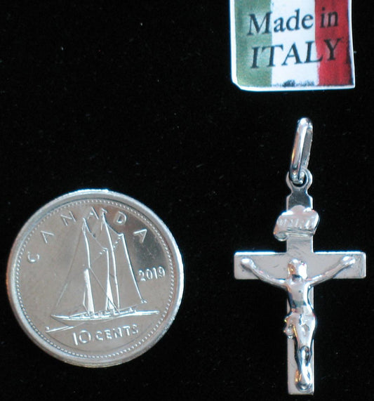 Crucifix - Sterling Silver Small Plain