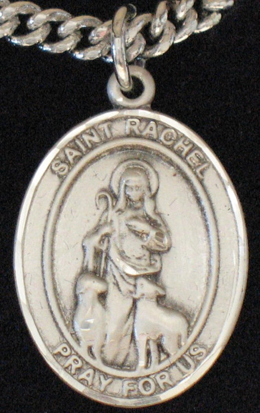 St. Rachel - Sterling Silver Medal with Chain