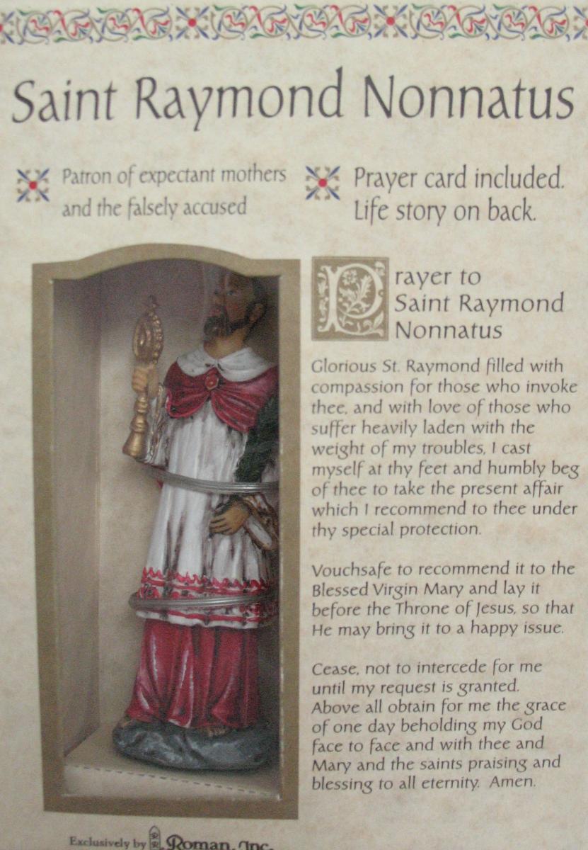 Statue - St. Raymond Nonnatus - 3.75 Inch