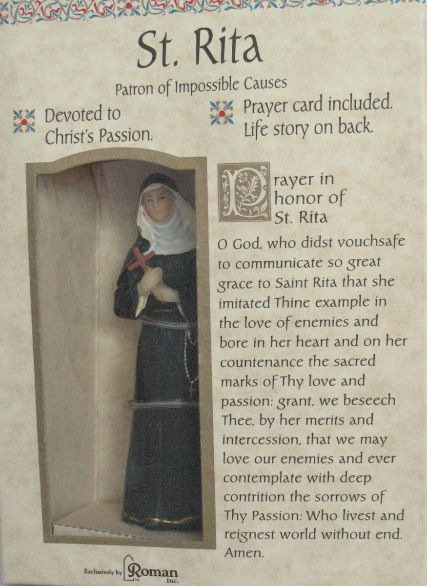 Statue - St. Rita - 3.75 Inch