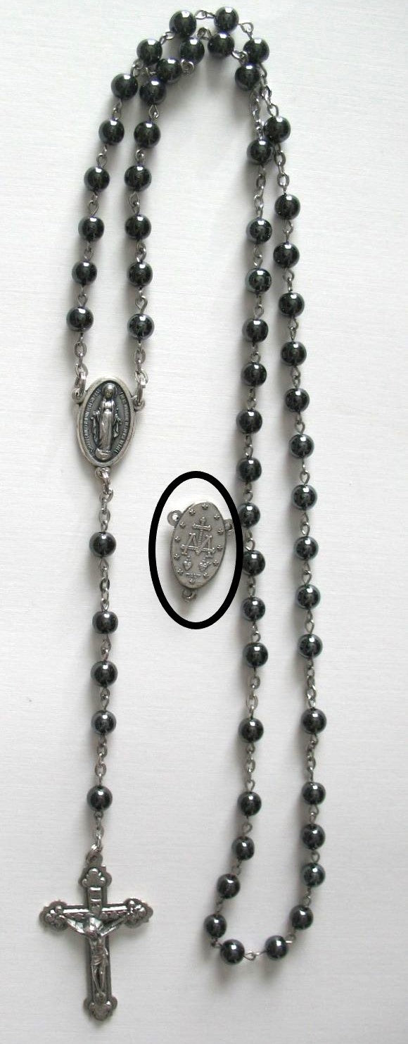 Rosary - Chain with Hematite Beads