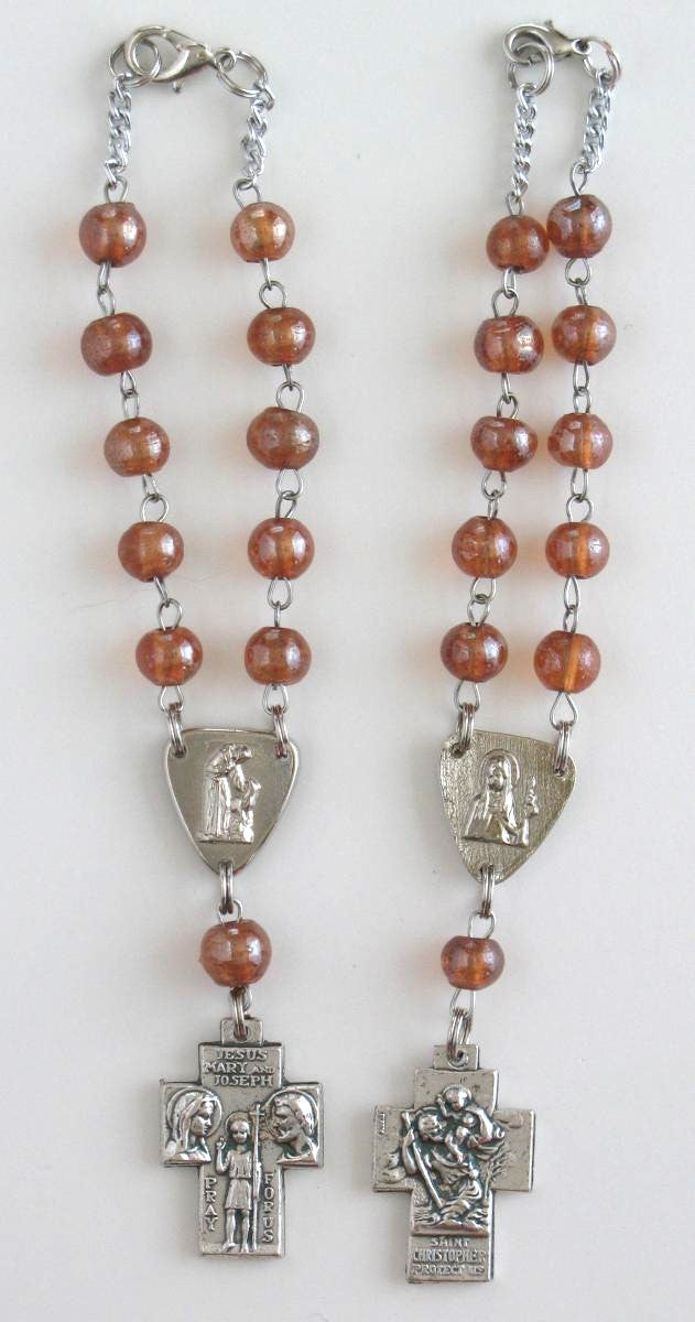 Car Rosary - Chain with Glass Beads