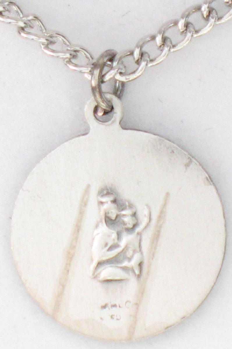 Scapular Sterling Silver Medal with Chain