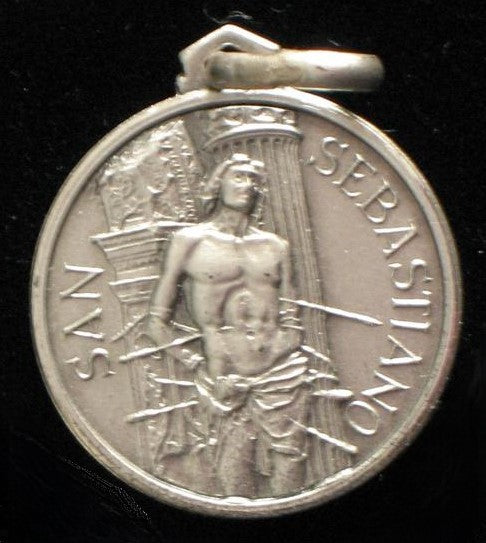 St. Sebastian - Sterling Silver Medal