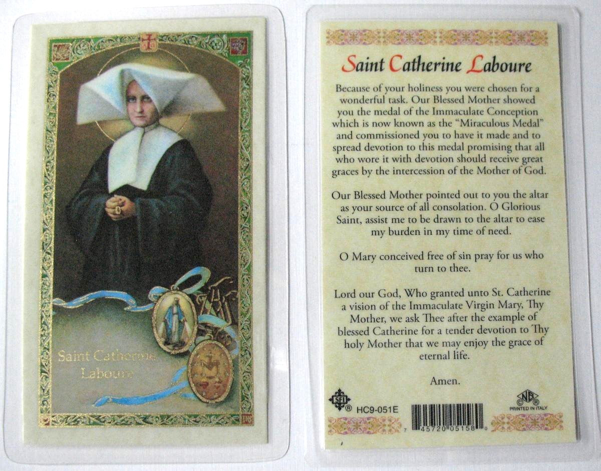 Laminated - St. Catherine Laboure