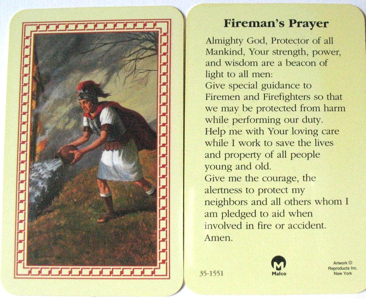 Plastic - St. Florian - Fireman's Prayer