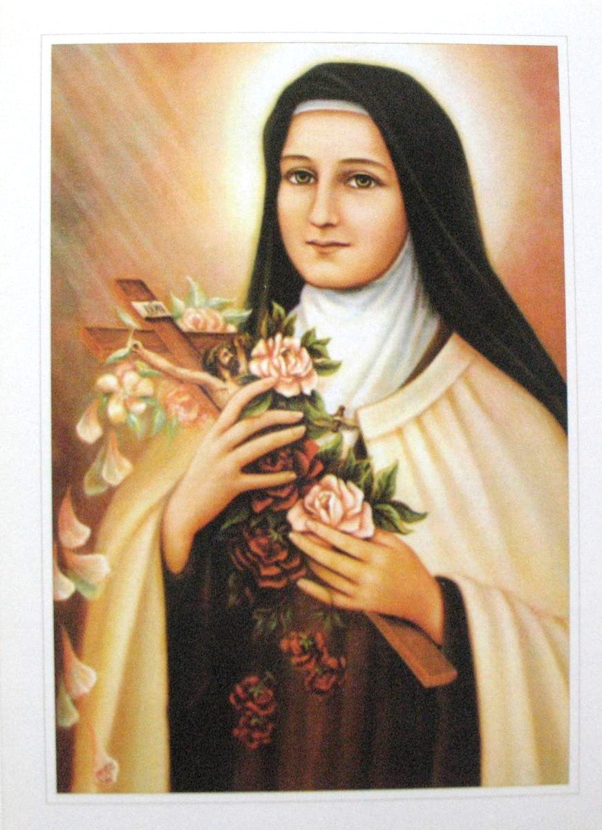 St. Therese Greeting Card - Blank Inside