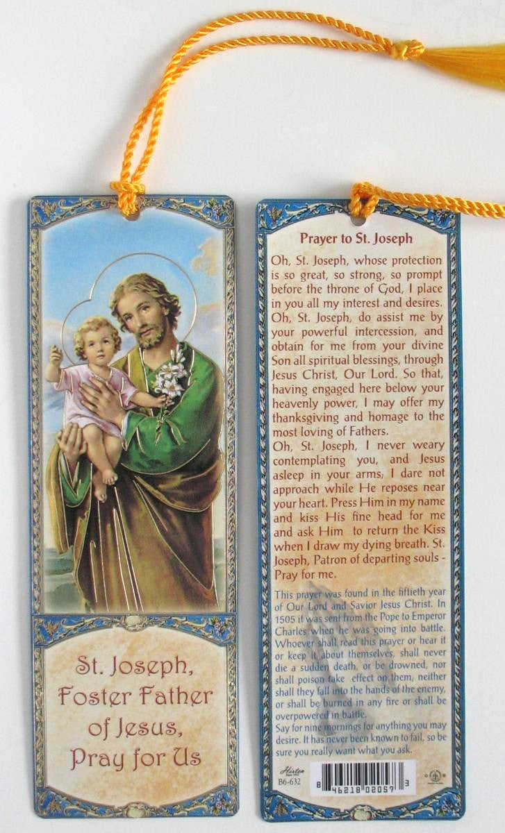 Bookmark with Tassel - St. Joseph or St. Therese