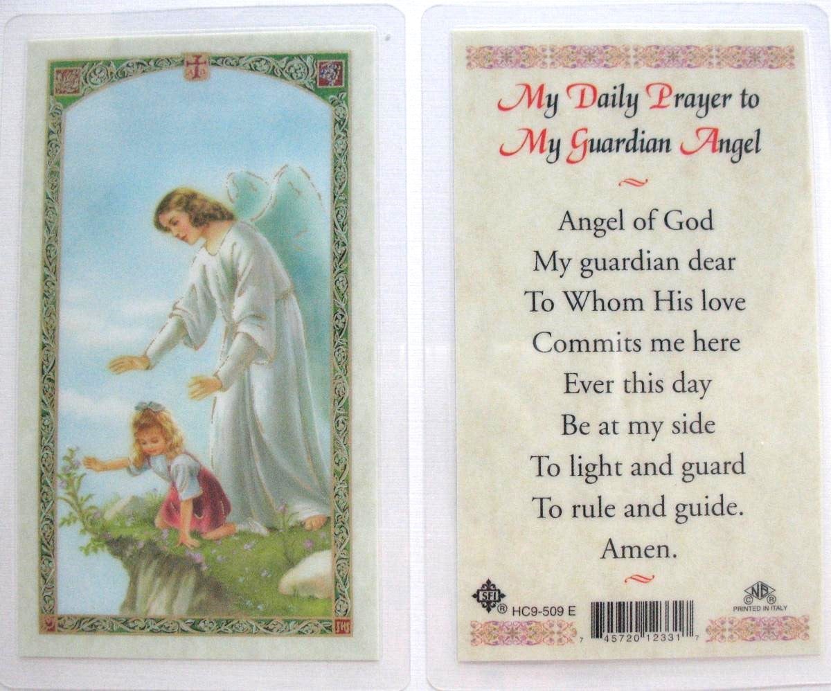 Laminated - Guardian Angel - My Daily Prayer to My Guardian Angel - Classic Prayer