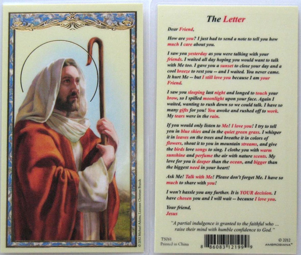 Laminated - Good Shepherd - The Letter