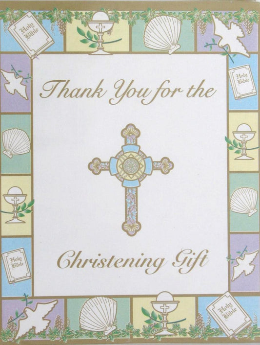 Thank You for the Christening Gift Cards - Package of 8