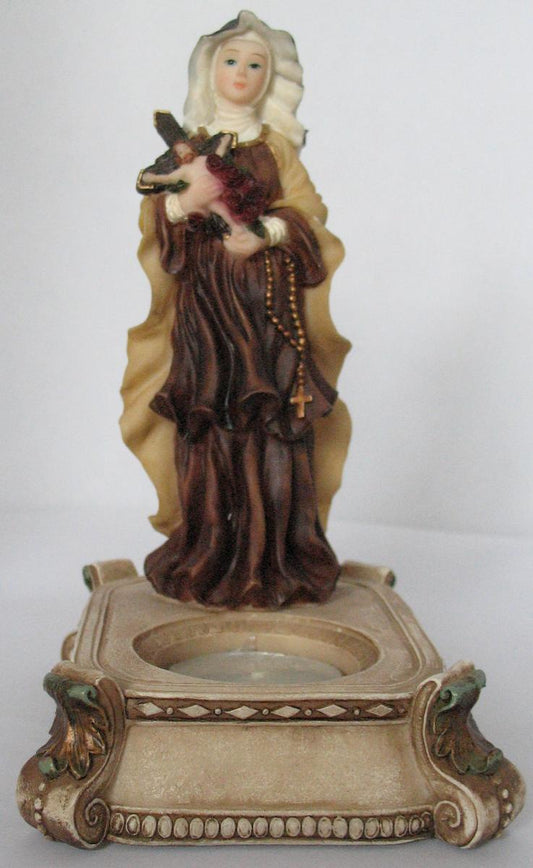 Statue - St. Therese Candle Holder - 6 Inch