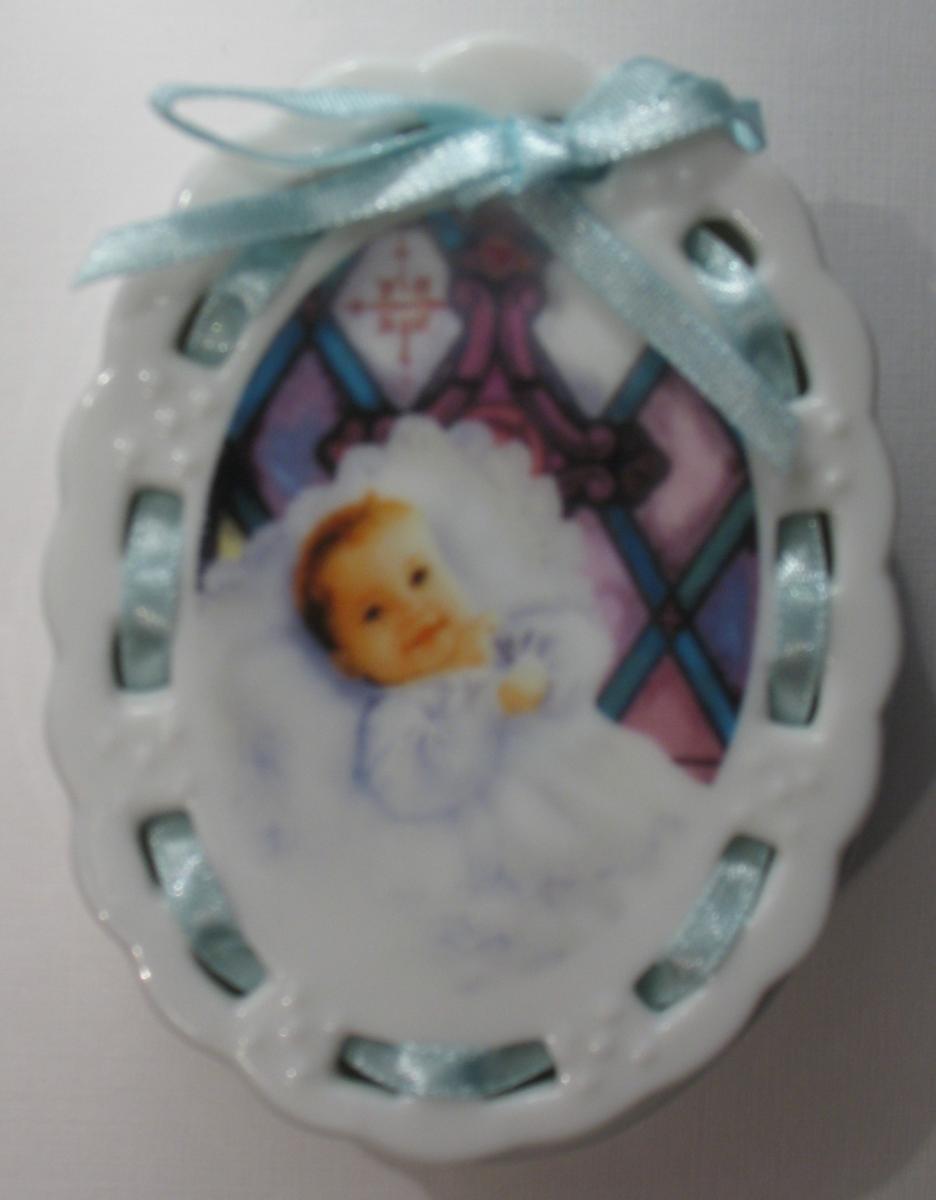 Baby Trinket Box - Blue or Pink