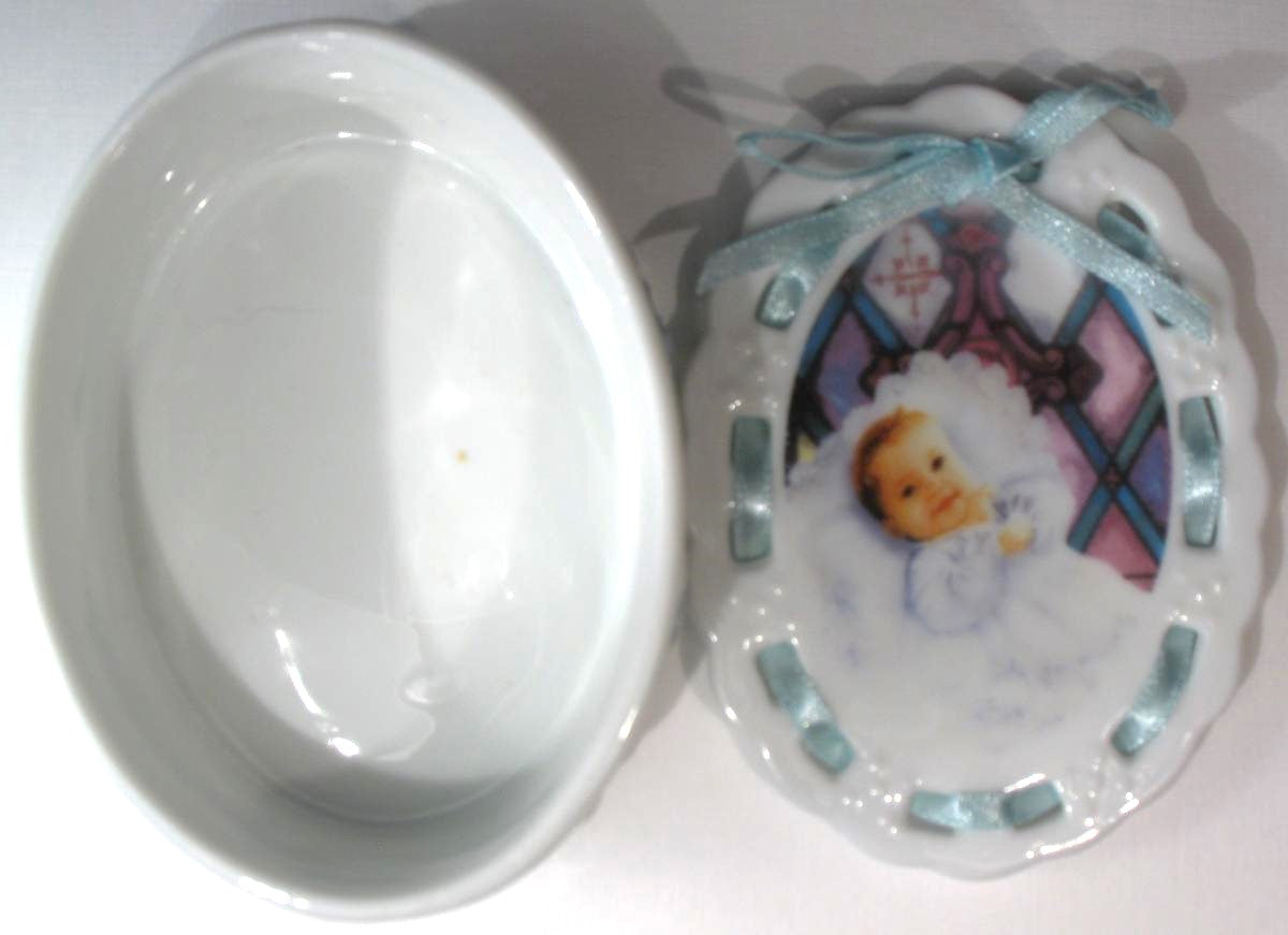 Baby Trinket Box - Blue or Pink