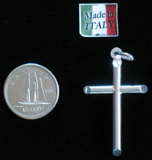 Cross - Sterling Silver Large Tube
