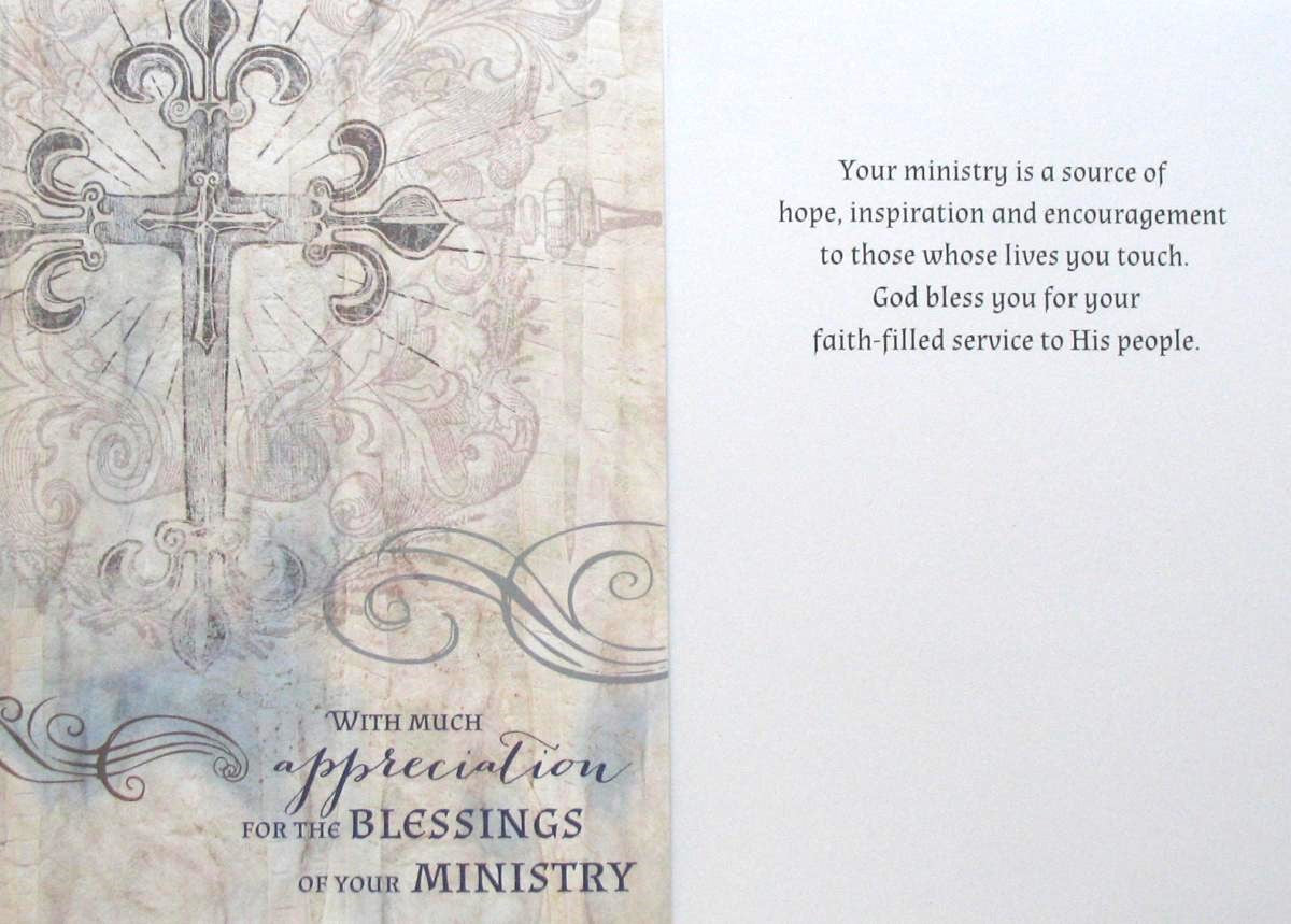 Thank You Greeting Card - For Your Ministry