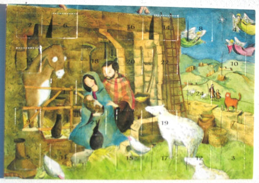Advent Calendar Christmas Greeting Card