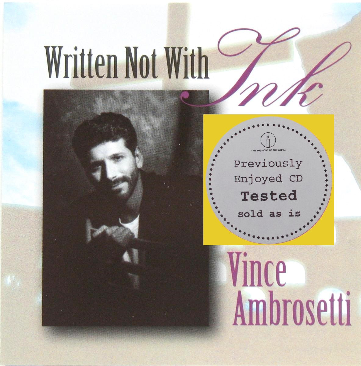 Vince Ambrosetti - Written Not With Ink - Music CD - Demo - Used