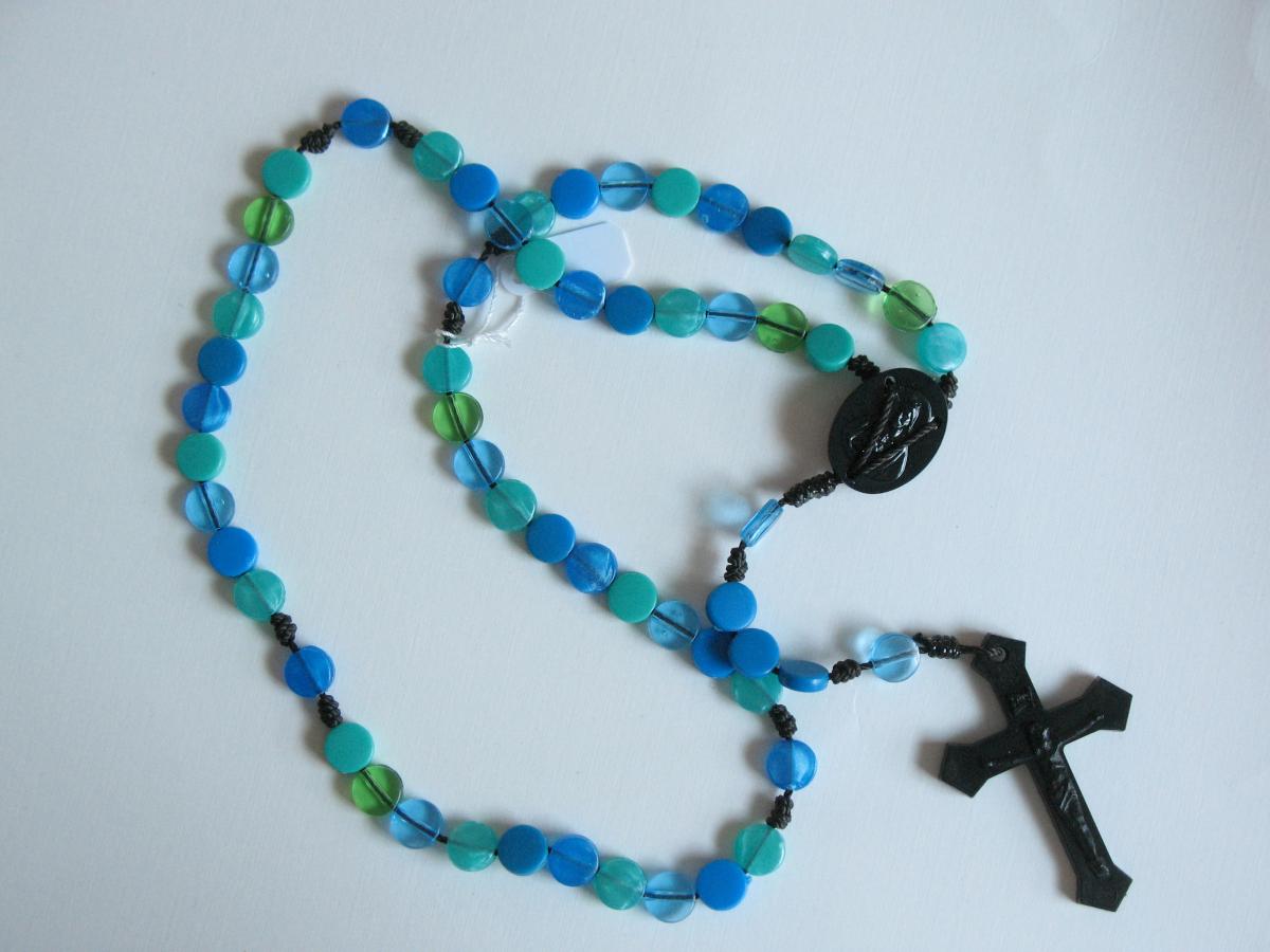 Rosary - Cord with Flat Plastic Beads