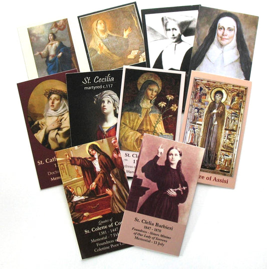 Coated Cardstock - Female Saints / Holy Women (C,D) - Bulk Pricing Available!