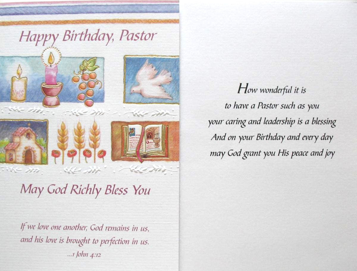 Pastor Birthday Greeting Card