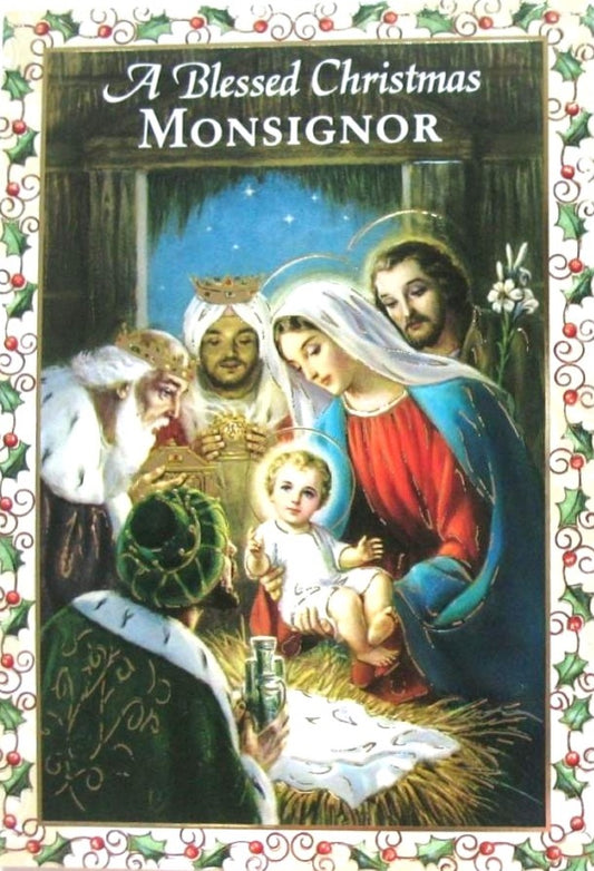 Christmas Greeting Card - To Monsignor