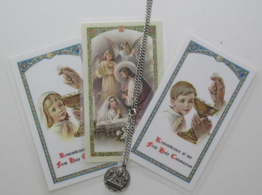 Communion Pendant with Chain and Prayercard