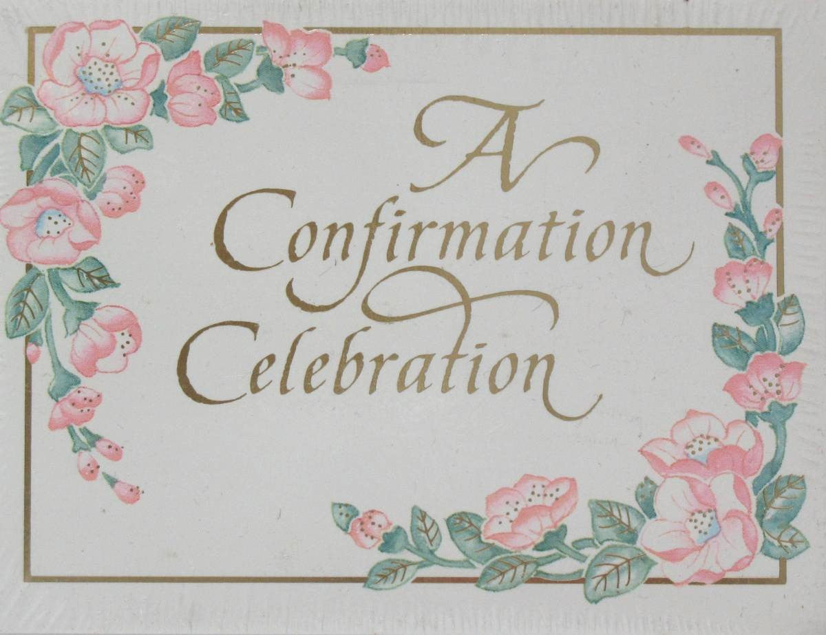 A Confirmation Celebration - Invitations Package of 8 - One Design