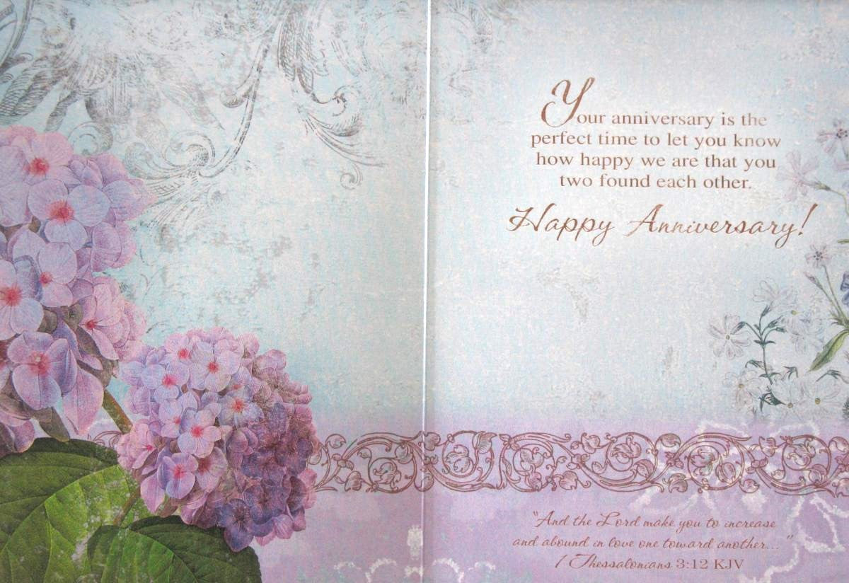 Anniversary Greeting Card - For Daughter and Son in Law