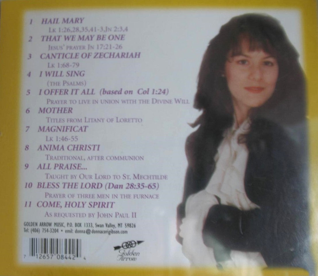 Donna Cori Gibson - That We May Be One - Prayers from Scripture & the Church Music CD