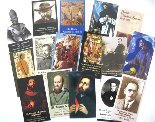 Coated Cardstock - Male Saints / Holy Men (D-F) - Bulk Pricing Available!